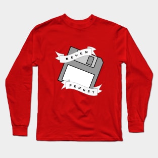 Floppy Disc - Never Forget Long Sleeve T-Shirt